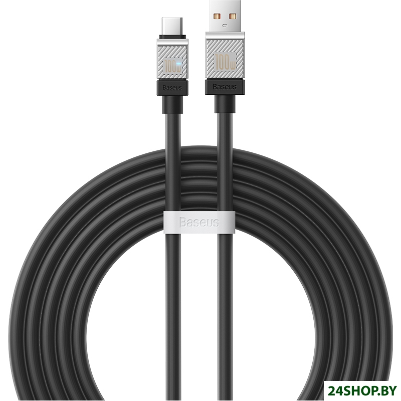 Кабель Baseus CoolPlay Series USB Type-A - USB Type-C (2 м, черный) Кабель Baseus CoolPlay Series USB Type-A - USB Type-C (2 м, черный)