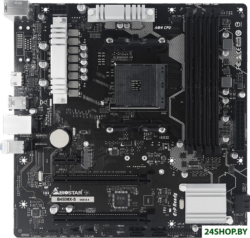 Материнская плата BIOSTAR B450MX-S Ver. 6.1 Материнская плата BIOSTAR B450MX-S Ver. 6.1