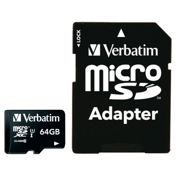 Карта памяти Verbatim Premium 44084 64GB (с адаптером) Карта памяти Verbatim Premium 44084 64GB (с адаптером)