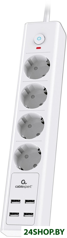 Сетевой фильтр Cablexpert Exnovo EXN-4-U4-W-2 Сетевой фильтр Cablexpert Exnovo EXN-4-U4-W-2