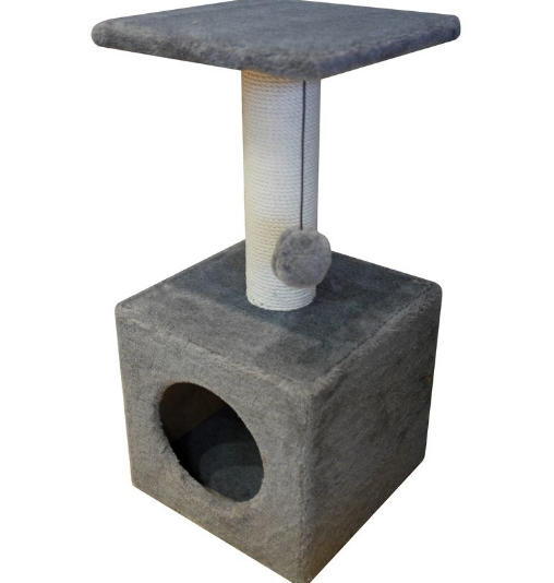 Комплекс для кошек Cat House 0.65 (джут серый) Комплекс для кошек Cat House 0.65 (джут серый)