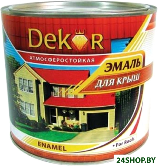 Эмаль Dekor для крыш (серый, 1.9 кг) Эмаль Dekor для крыш (серый, 1.9 кг)