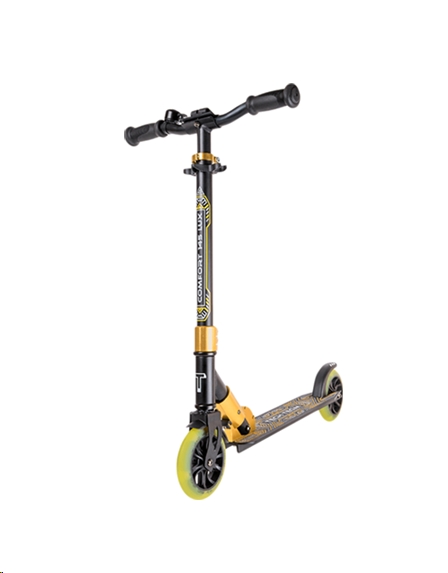 Самокат Tech Team Comfort 145R Lux 2022 (черный/желтый) Самокат Tech Team Comfort 145R Lux 2022 (черный/желтый)