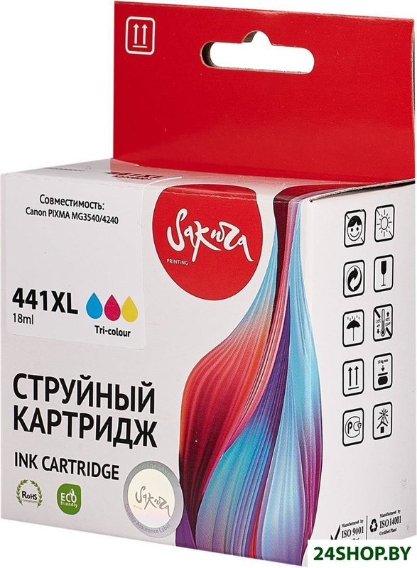 Картридж Sakura Printing SI5220B001 (аналог Canon 441XL Color) Картридж Sakura Printing SI5220B001 (аналог Canon 441XL Color)