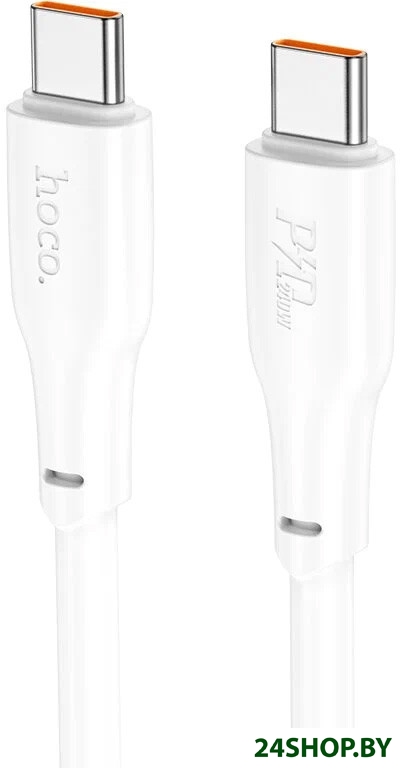 Кабель Hoco X93 USB Type-C - USB Type-C (1 м, белый) Кабель Hoco X93 USB Type-C - USB Type-C (1 м, белый)
