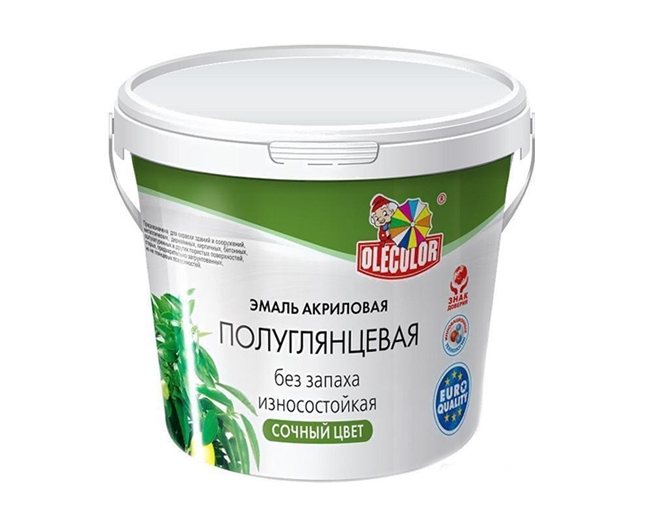Эмаль Olecolor Полуглянцевая 800 г (бирюзовый) Эмаль Olecolor Полуглянцевая 800 г (бирюзовый)
