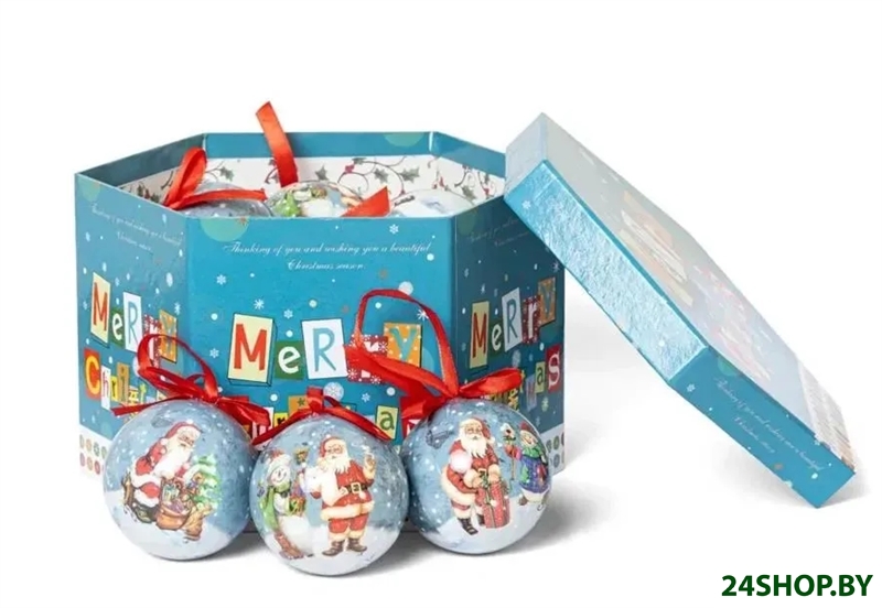 Набор ёлочных шаров папье-маше WINTER GLADE 7514G238 Набор ёлочных шаров папье-маше WINTER GLADE 7514G238