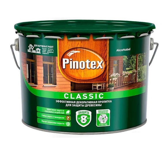 Пропитка Pinotex Classic 9 л (палисандр) Пропитка Pinotex Classic 9 л (палисандр)