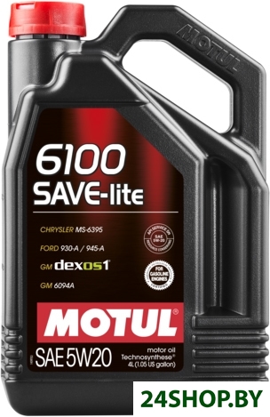 Моторное масло Motul 6100 Save-light 5W-20 4л Моторное масло Motul 6100 Save-light 5W-20 4л