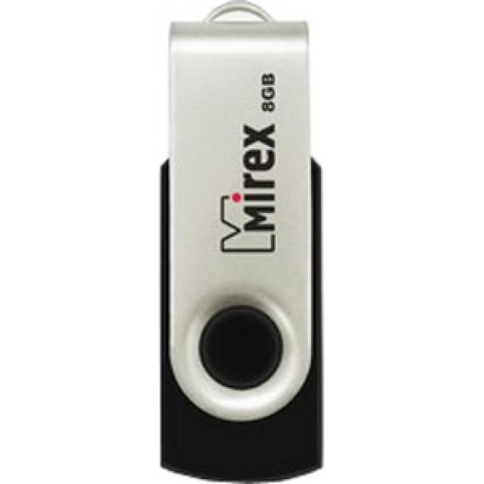 USB Flash Mirex SWIVEL RUBBER BLACK 8GB (13600-FMURUS08) USB Flash Mirex SWIVEL RUBBER BLACK 8GB (13600-FMURUS08)