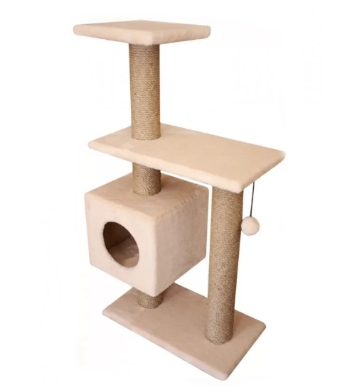 Комплекс для кошек Cat House Буран 1.06 (джут бежевый) Комплекс для кошек Cat House Буран 1.06 (джут бежевый)