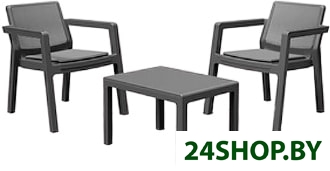 Набор садовой мебели Curver Emily Balcony Set Without Cushions (графит) Набор садовой мебели Curver Emily Balcony Set Without Cushions (графит)
