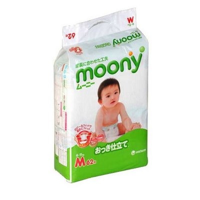 Подгузники Moony M (6-11 кг) 62 шт Подгузники Moony M (6-11 кг) 62 шт