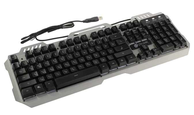 Клавиатура Oklick 790G IRON FORCE (темно-серый/черный) Клавиатура Oklick 790G IRON FORCE (темно-серый/черный)