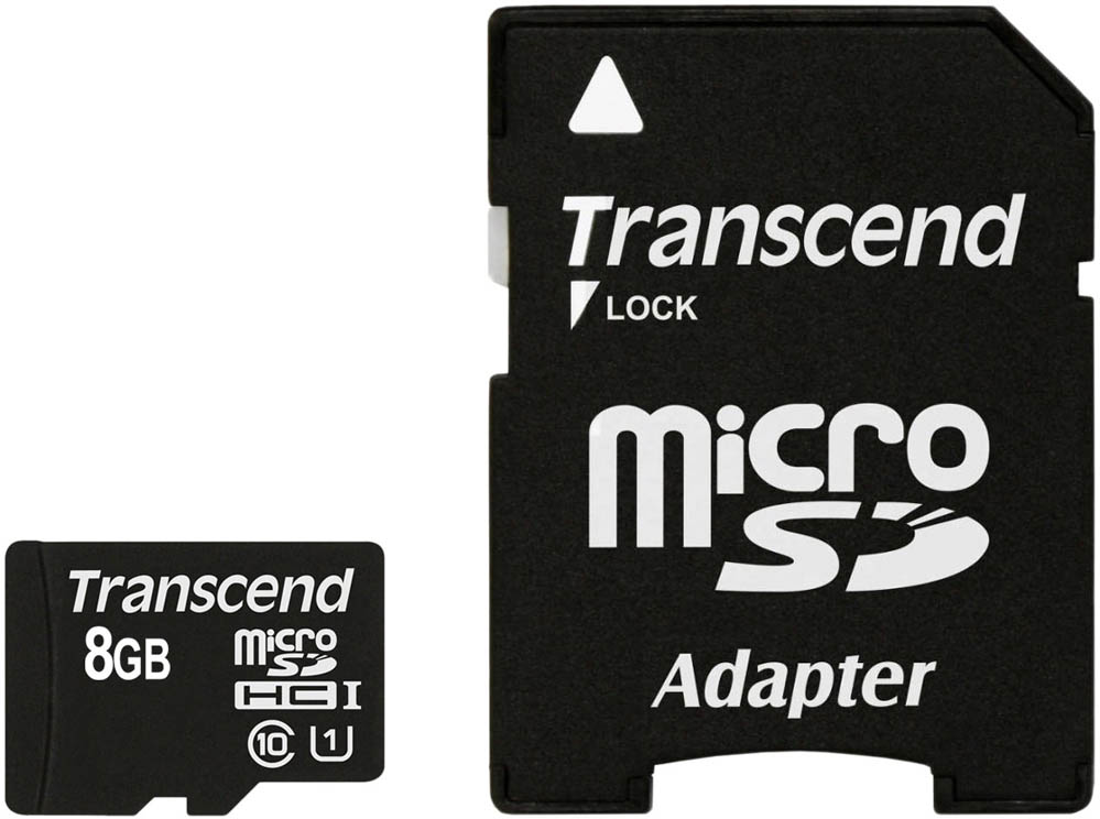Карта памяти Transcend microSDHC Class 10 UHS-I 8GB + адаптер (TS8GUSDU1) Карта памяти Transcend microSDHC Class 10 UHS-I 8GB + адаптер (TS8GUSDU1)
