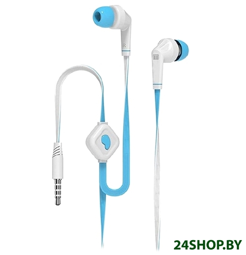 Наушники MediaGadget DA-X100HS (белый/синий) Наушники MediaGadget DA-X100HS (белый/синий)