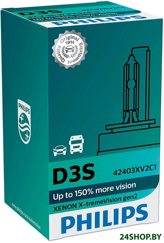 Ксеноновая лампа Philips D3S Xenon X-tremeVision gen2 1шт Ксеноновая лампа Philips D3S Xenon X-tremeVision gen2 1шт