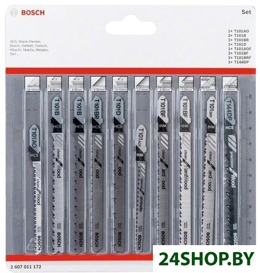 Набор оснастки Bosch 2607011172 (10 предметов) Набор оснастки Bosch 2607011172 (10 предметов)
