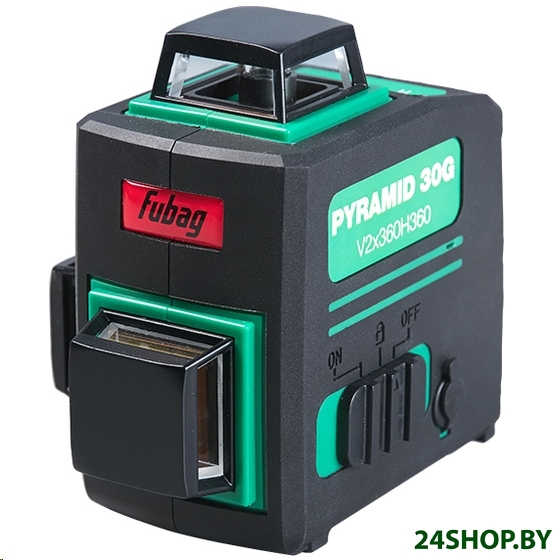 Уровень лазерный Fubag Pyramid 30G V2х360H360 3D (зеленый луч) Уровень лазерный Fubag Pyramid 30G V2х360H360 3D (зеленый луч)