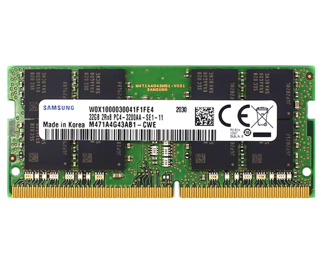 Оперативная память Samsung 32GB DDR4 SODIMM PC4-25600 M471A4G43AB1-CWE Оперативная память Samsung 32GB DDR4 SODIMM PC4-25600 M471A4G43AB1-CWE