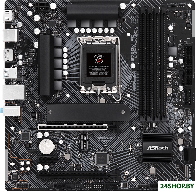 Материнская плата ASRock B760M PG Lightning/D4 Материнская плата ASRock B760M PG Lightning/D4