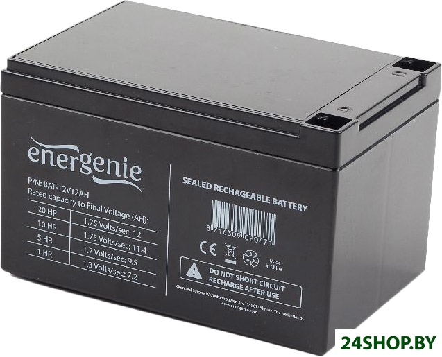 Аккумулятор для ИБП EnerGenie BAT-12V12AH Аккумулятор для ИБП EnerGenie BAT-12V12AH