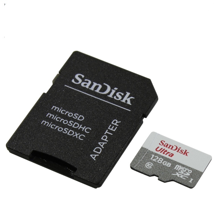 Флеш карта microSDXC 128Gb Class10 SanDisk SDSQUNR-128G-GN6TA Ultra Light + adapter Флеш карта microSDXC 128Gb Class10 SanDisk SDSQUNR-128G-GN6TA Ultra Light + adapter