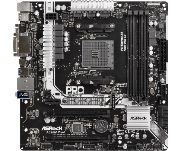 Материнская плата ASRock A320M Pro4 Материнская плата ASRock A320M Pro4