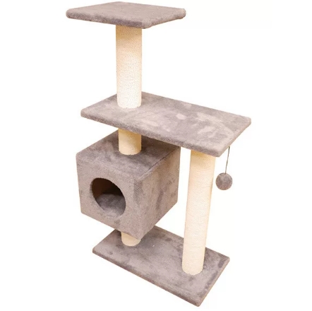Комплекс для кошек Cat House Буран 1.06 (джут серый) Комплекс для кошек Cat House Буран 1.06 (джут серый)