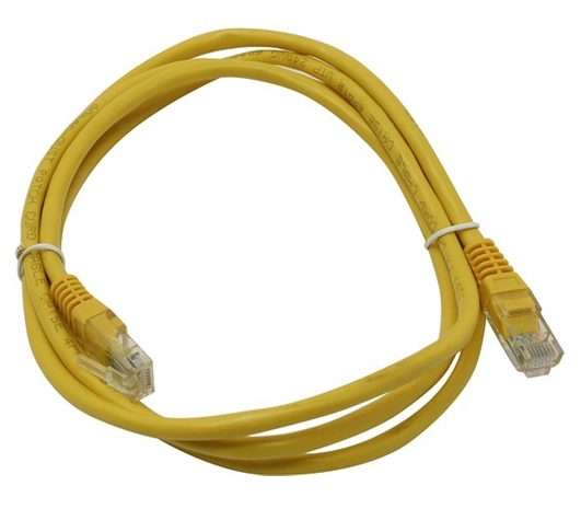 Кабель Patch Cord UTP кат.5e 1,5 м (желтый) Кабель Patch Cord UTP кат.5e 1,5 м (желтый)