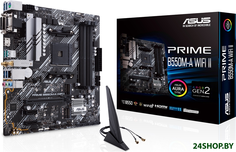 Материнская плата ASUS Prime B550M-A WIFI II Материнская плата ASUS Prime B550M-A WIFI II