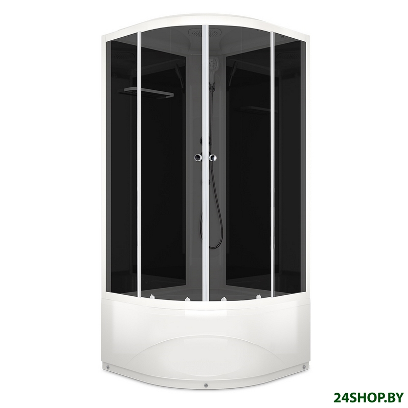 Душевая кабина Domani-Spa Delight 110 High 100x100 (тонированное стекло/черный) Душевая кабина Domani-Spa Delight 110 High 100x100 (тонированное стекло/черный)