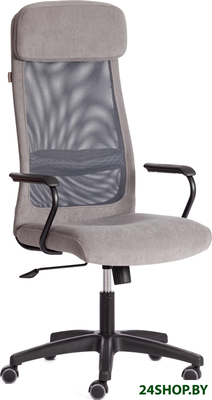 Кресло TetChair Profit МП (флок/ткань, серый, 29/W-12) Кресло TetChair Profit МП (флок/ткань, серый, 29/W-12)