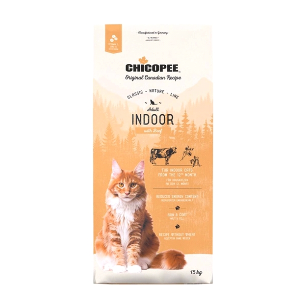 Сухой корм для кошек Chicopee CNL Indoor с говядиной (15 кг) Сухой корм для кошек Chicopee CNL Indoor с говядиной (15 кг)