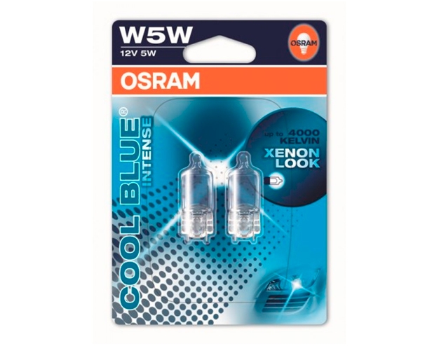 Автомобильная лампа Osram W5W Cool Blue Intense 2шт (2825HCBI-02B) Автомобильная лампа Osram W5W Cool Blue Intense 2шт (2825HCBI-02B)