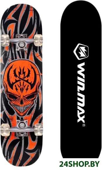Скейтборд WIN.MAX WME05220Z4 (red skull) Скейтборд WIN.MAX WME05220Z4 (red skull)