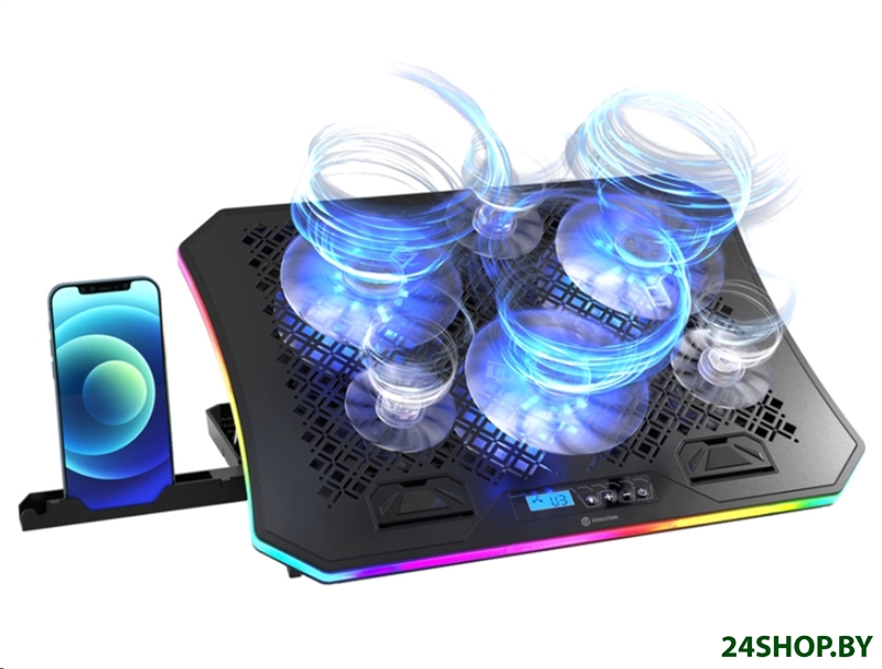 Подставка для ноутбука Evolution LCS-01 RGB Подставка для ноутбука Evolution LCS-01 RGB