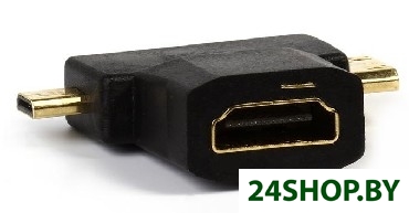 Переходник SMARTBUY A119 адаптер HDMI F-MINIHDMI M-MICROHDMI M Переходник SMARTBUY A119 адаптер HDMI F-MINIHDMI M-MICROHDMI M