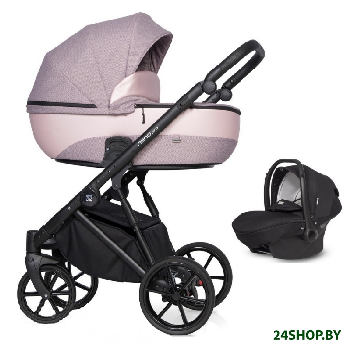 Коляска Riko Nano Pro (3 в 1, 03 pearl pink) Коляска Riko Nano Pro (3 в 1, 03 pearl pink)
