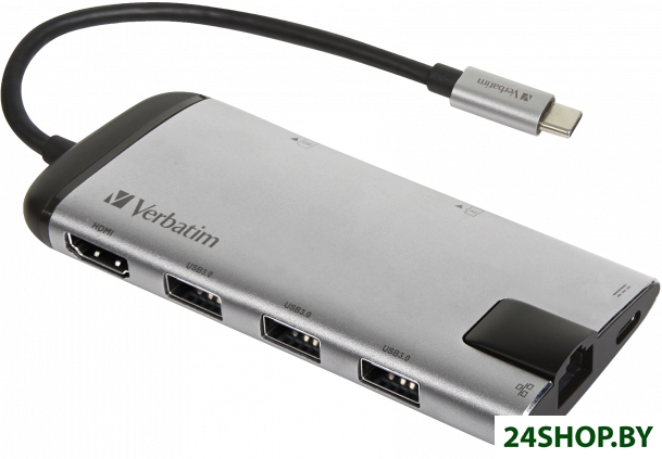 Док-станция Verbatim USB-C Multiport Hub 49142 Док-станция Verbatim USB-C Multiport Hub 49142