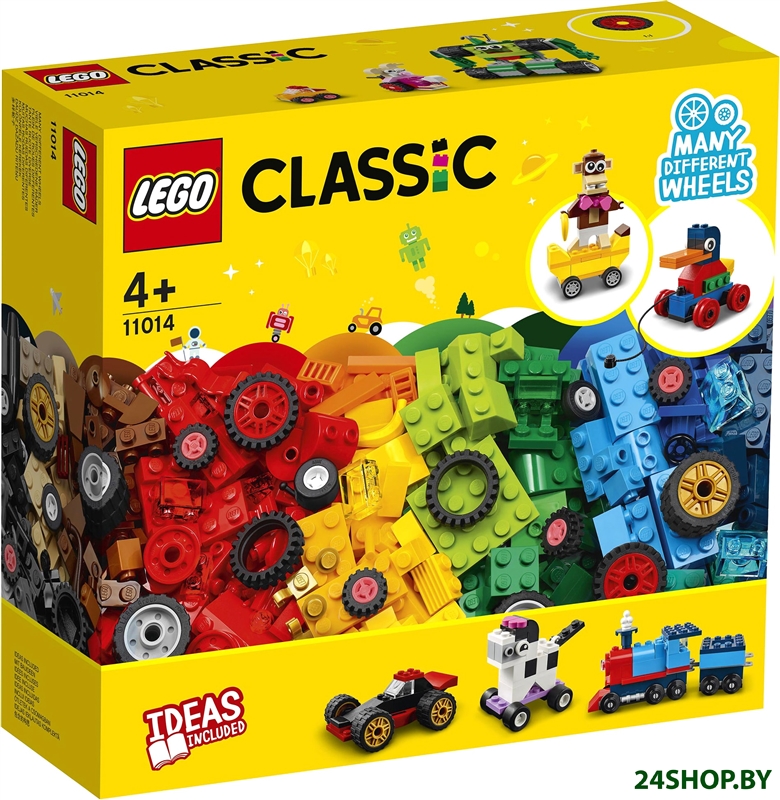 Конструктор LEGO Classic 11014 Кубики и колеса Конструктор LEGO Classic 11014 Кубики и колеса
