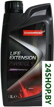 Трансмиссионное масло Champion Life Extension GL-5 75W-90 1л Трансмиссионное масло Champion Life Extension GL-5 75W-90 1л