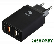 Картинка Сетевое зарядное DIGMA DGWC-2U-QC3.0-BK