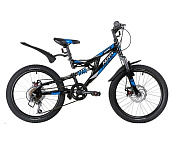 Картинка Детский велосипед NOVATRACK 20SS6D.SHARK.BK20 (чёрный)
