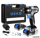 Картинка Гайковерт Deko DKIS20 063-4033 (с 2-мя АКБ, кейс)