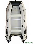 Картинка Надувная лодка Polar Bird Eagle PB-450Е ПБ24 стеклокомпозит (черный/белый)