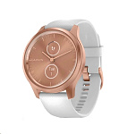 Картинка Гибридные умные часы Garmin Vivomove Style (розовое золото/белый)