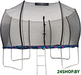 Картинка Батут Calviano Outside Master Smile 374 см - 12ft (внешняя сетка, с лестницей)