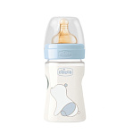 Картинка Бутылочка Chicco Original Touch Boy 150 мл (0м+) (с латексной соской) (00027610200000)