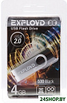 Картинка Флеш-память EXPLOYD 530 4GB (черный)